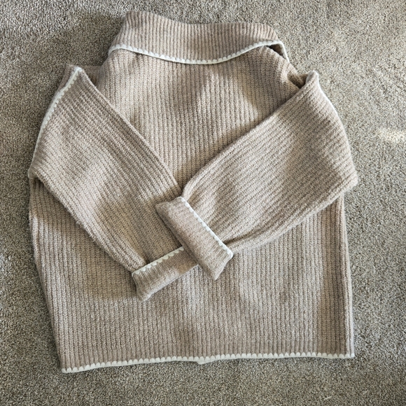 Anthropologie Beige and Cream Cardigan: NWT - Picture 2 of 7